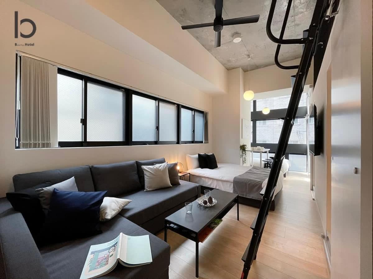 Bhotel Nekoyard - Stylish Loft Studio Steps From Peace Park Hiroshima Exteriör bild